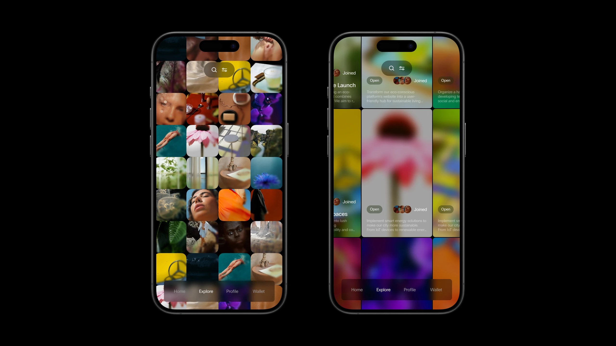 Co-op — Pinch and zoom to navigate between collabs