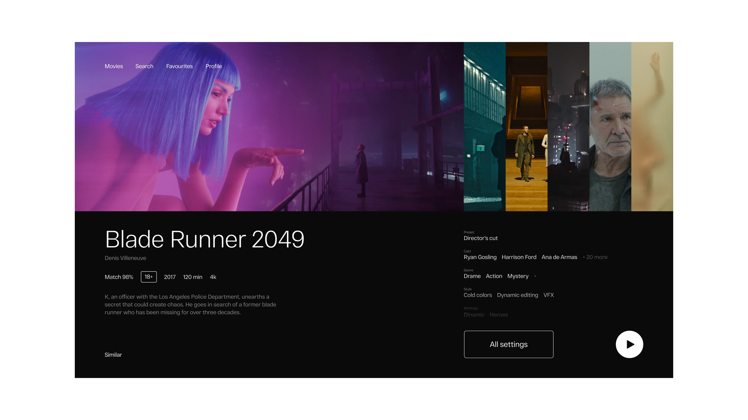 Movex — Movie screen