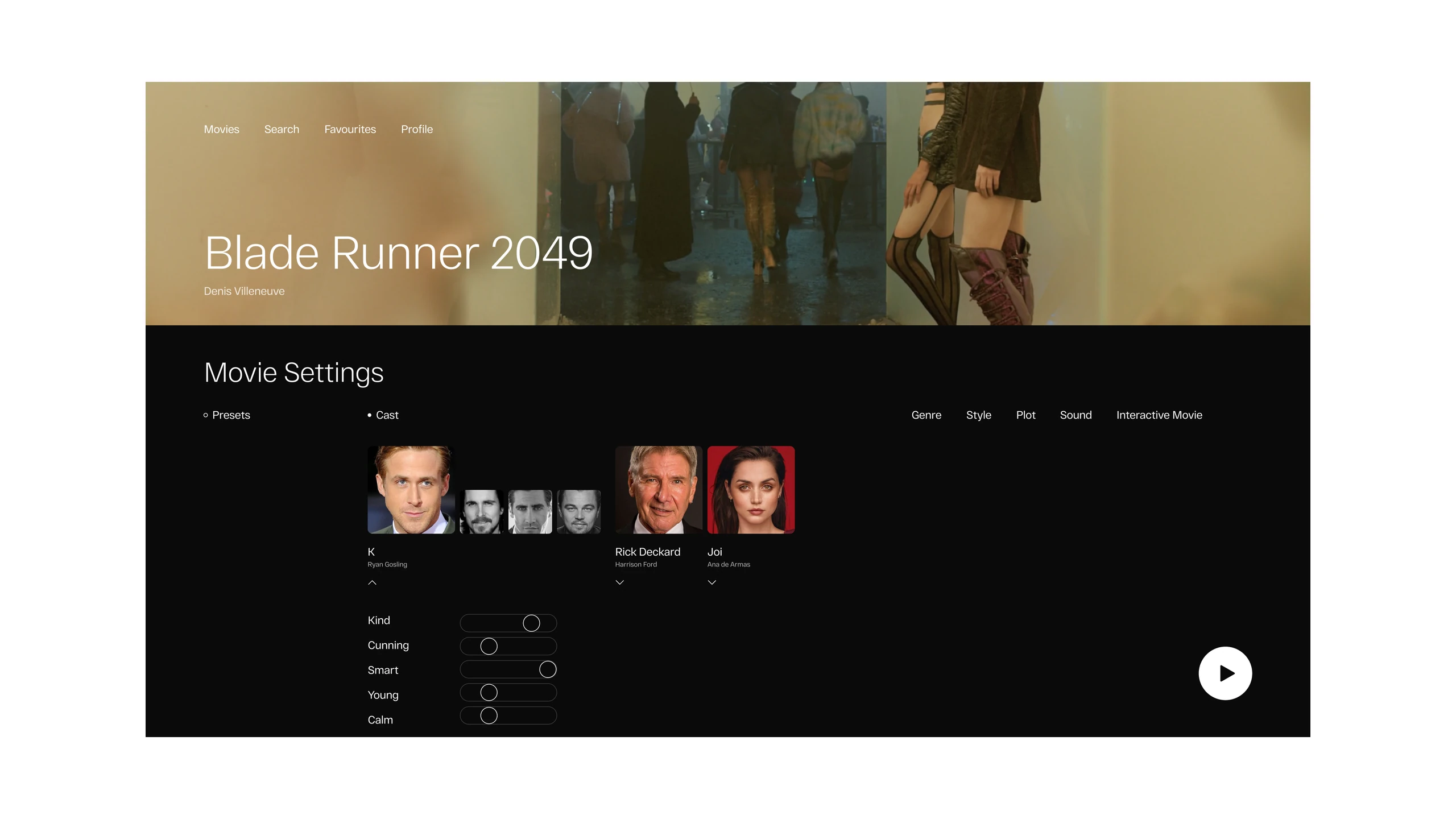 Movex — Customizing the movie before playback