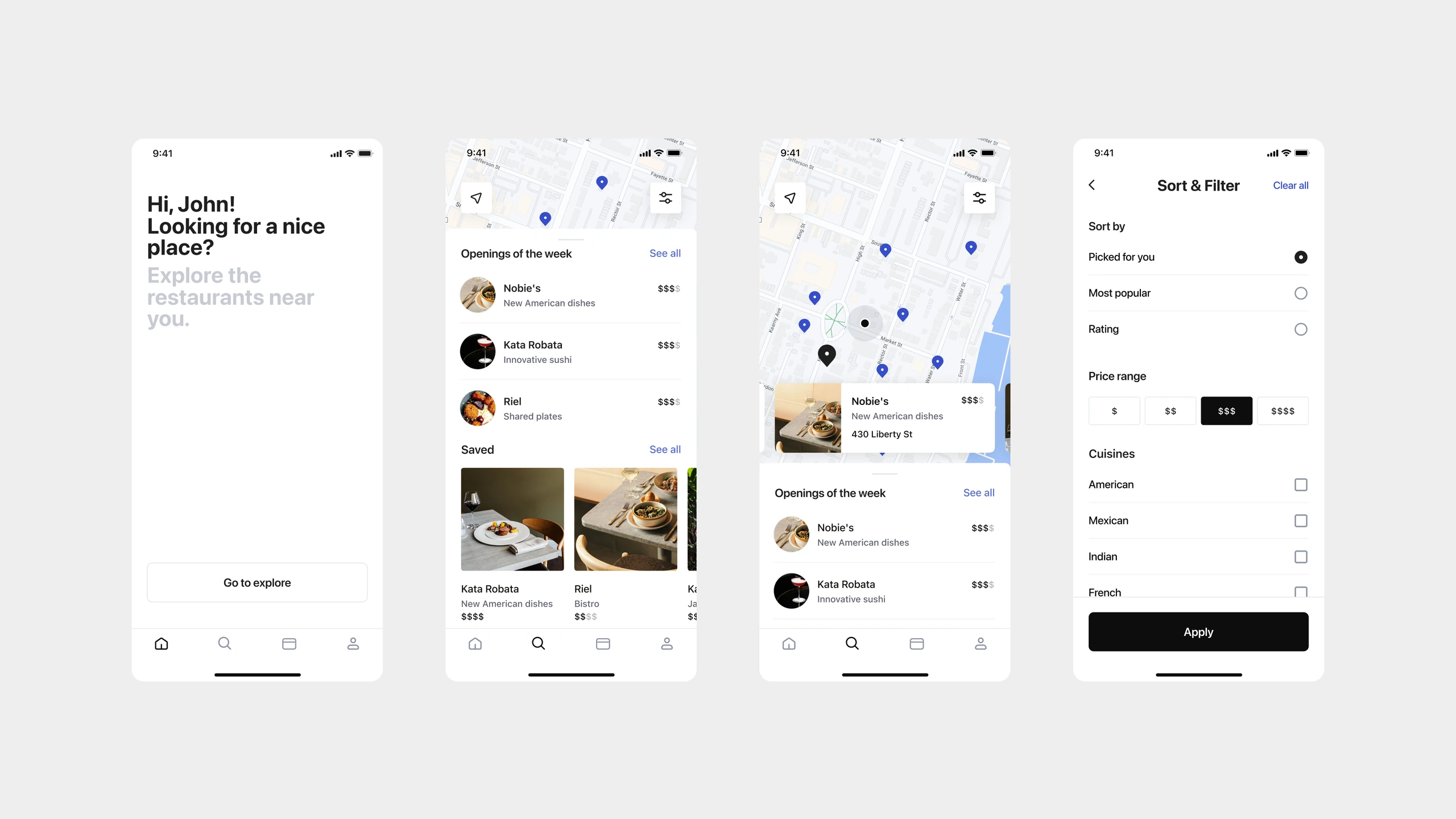 Tabbed — Exploration flow