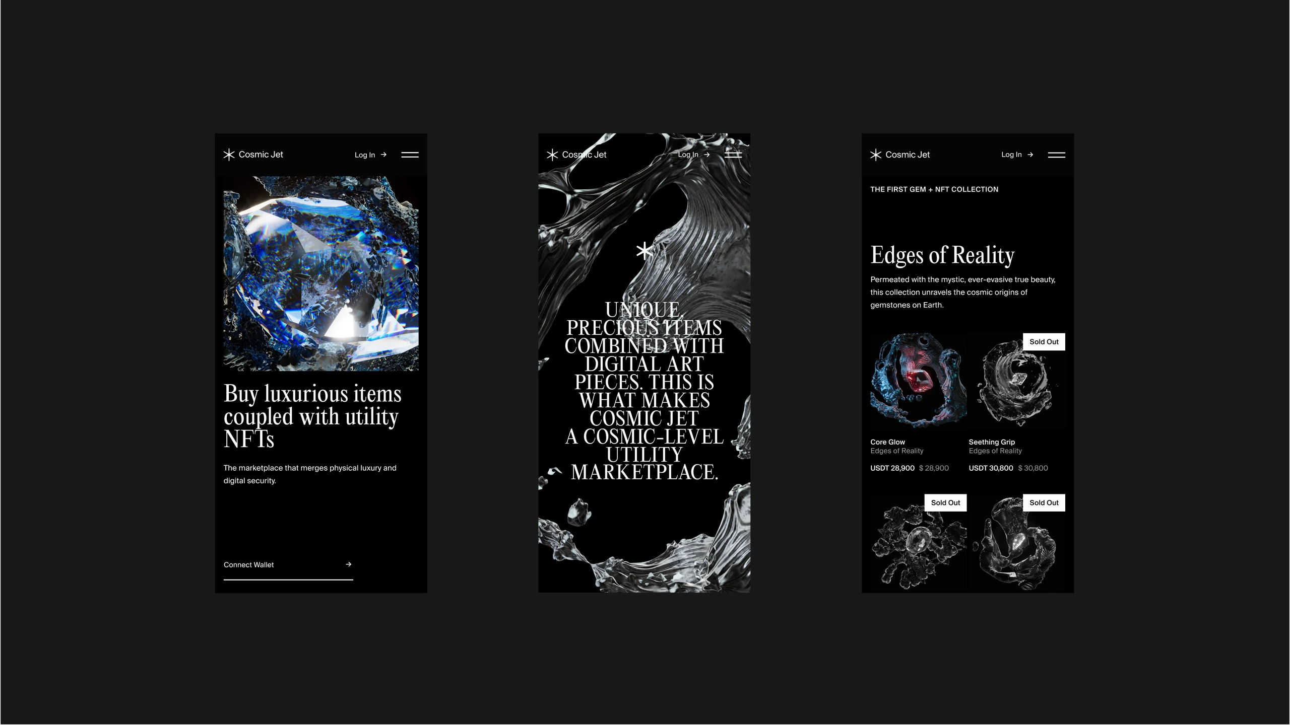 Cosmic Jet, Web Design 1