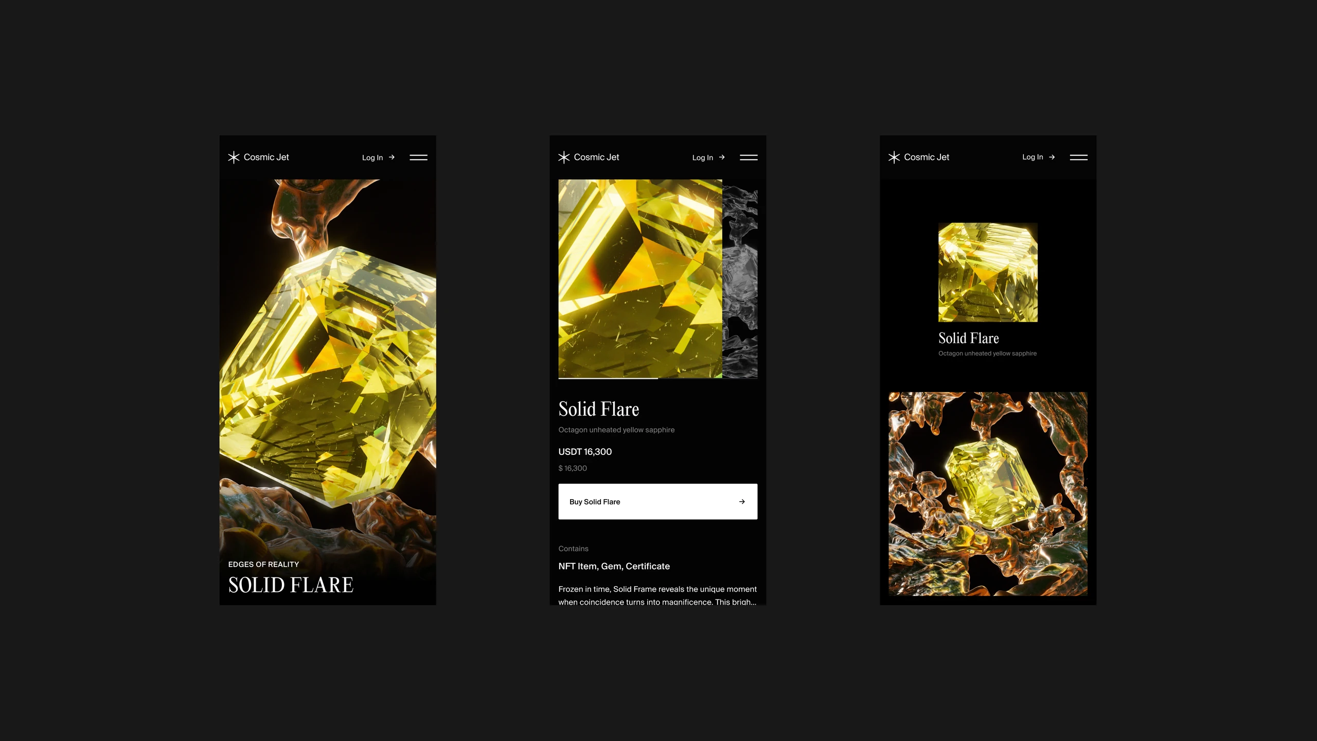 Cosmic Jet, Web Design 3