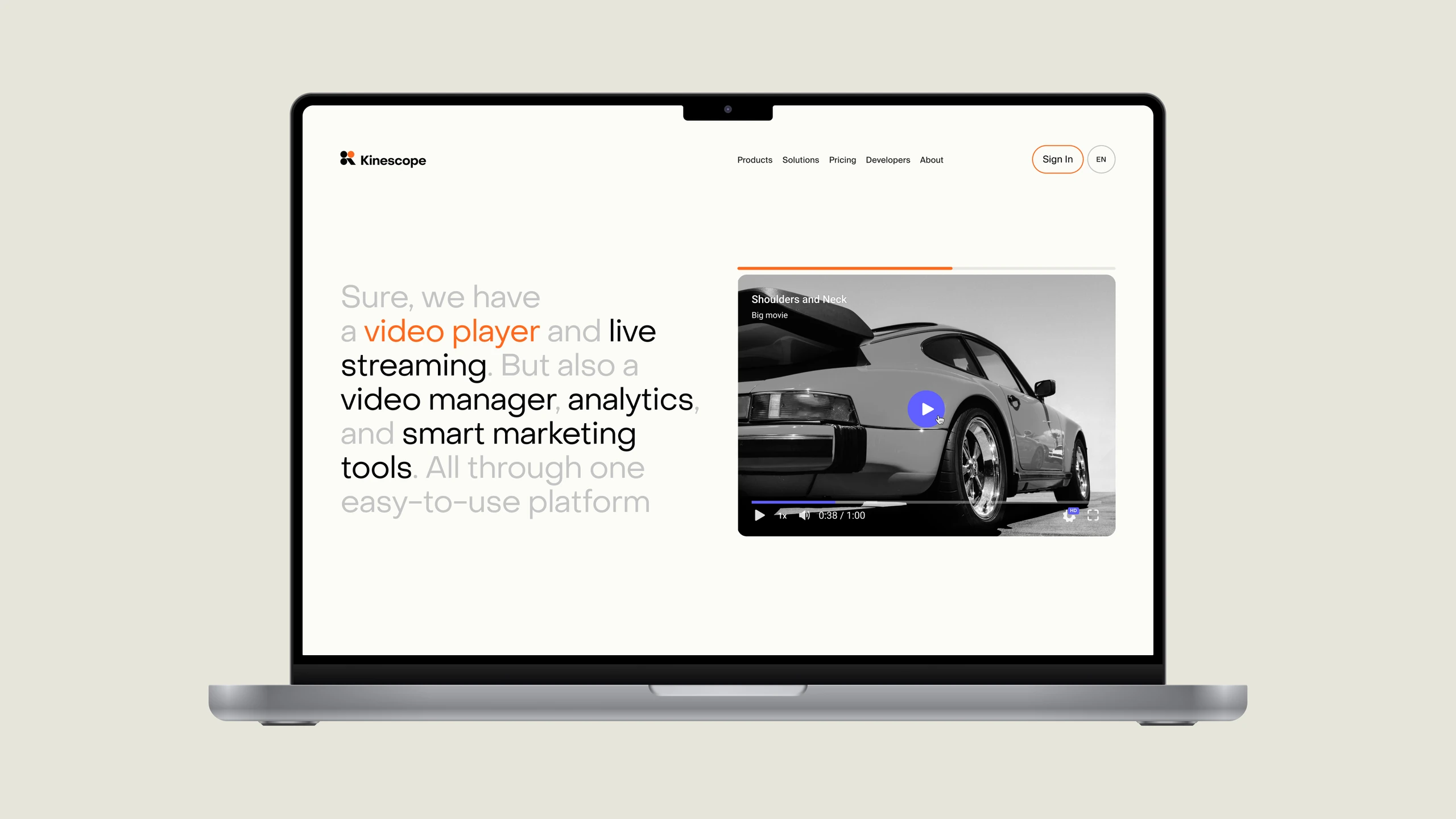 Kinescope, Website Design 3